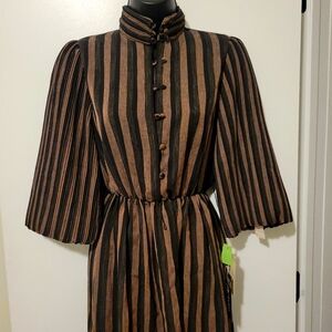 Vintage Striped Linen Dress